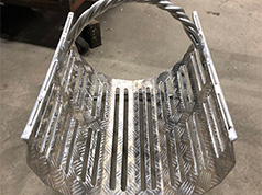 Une porte buche en aluminium